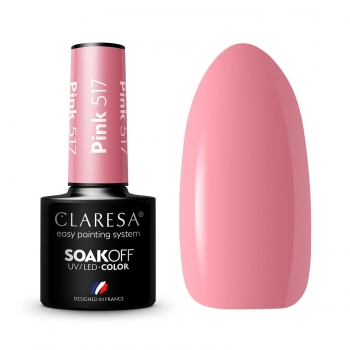 Claresa lakier hybrydowy Pink 517 5g